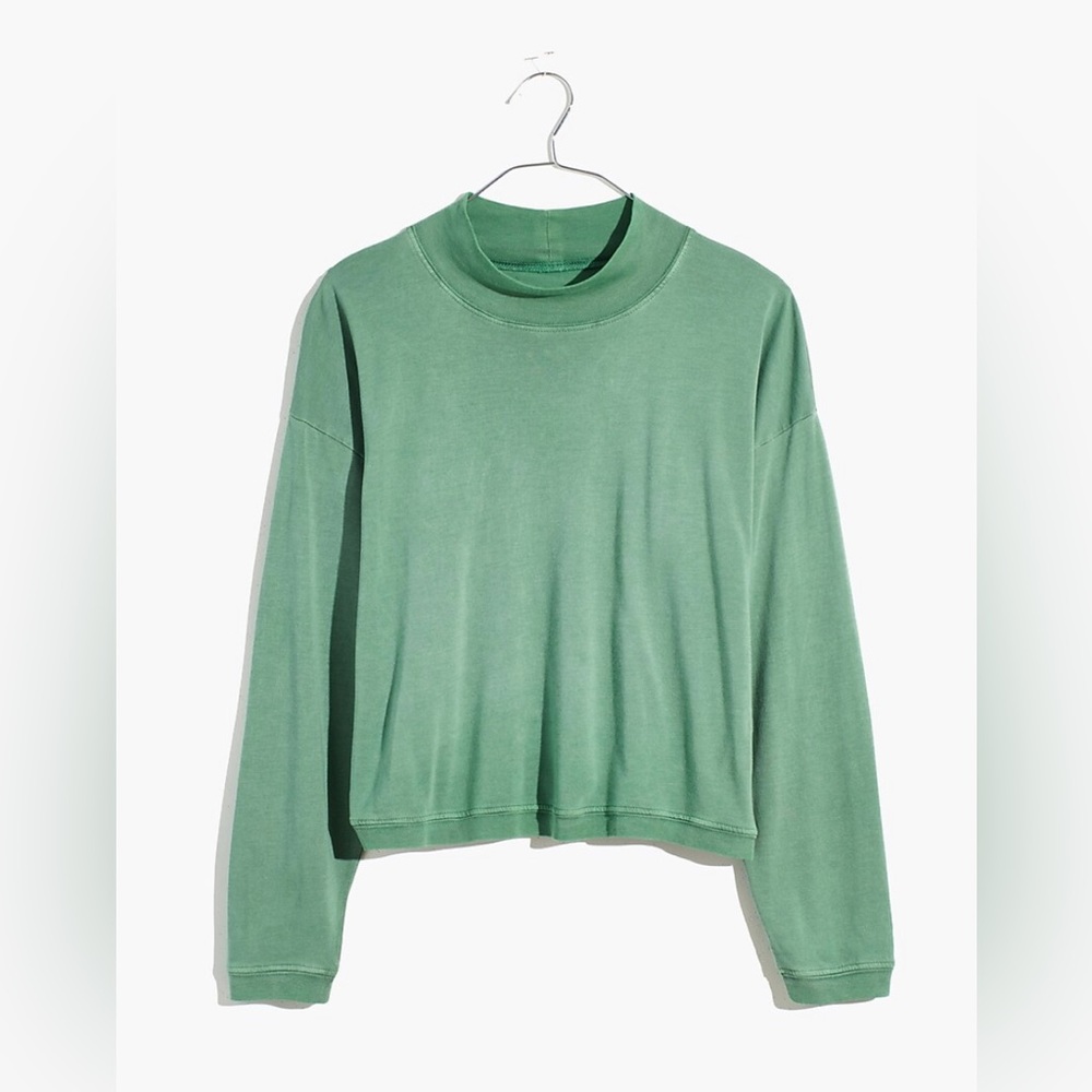 EUC • Rivet & Thread Madewell Mockneck Crop Tee